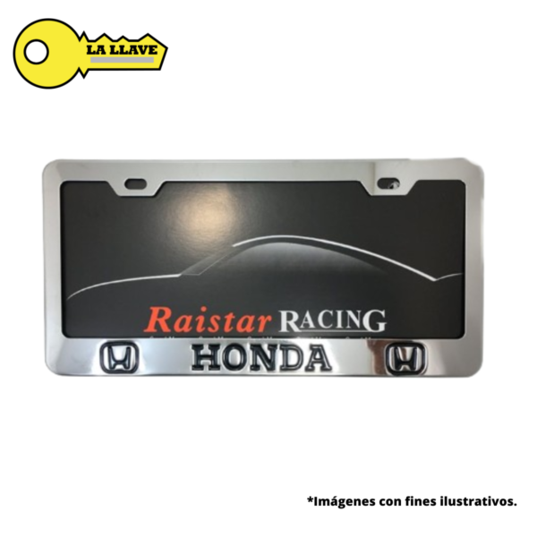 Porta placa metálica Honda